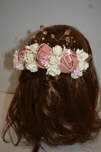 Tocados para vestido rosa palo sale