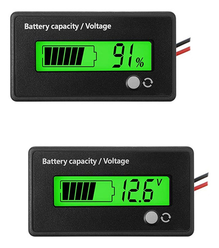 2 Unidades De 12 V, 24 V, 36 V, 48 V, 72 V, Medidor De Bater