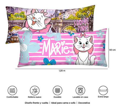 Almohada Súper Jumbo Marie París - Providencia Color Multicolor