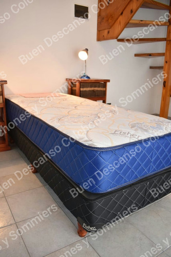 Colchon 1 Plazas Resortes 80x190x23 1 Garantia Envio