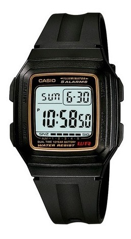 Relogio Casio Esportivo Masculino Digital F-201wa-9adf Novo