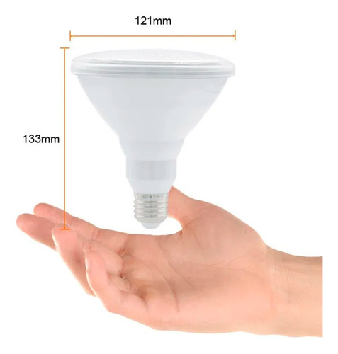 Foco Led Tecnolite Par38 18w Luz Suave Cálida Ip65 Base E27