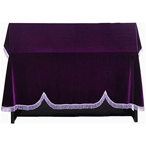 Tzong Purple Full Piano Cover Cloth Art Más Pleuche Decorado