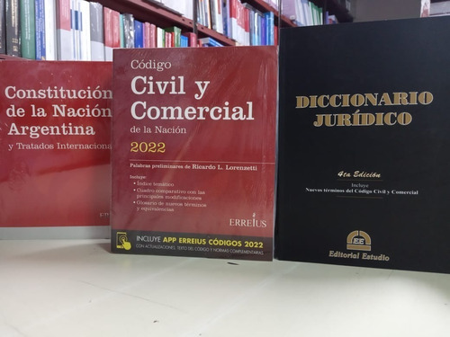 Combo Codigo Civil + Diccionario Juridico + Constitucion