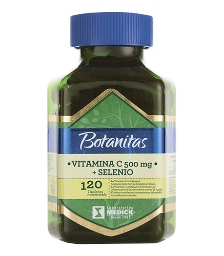 Vitamina C 500mg + Selenio X120 - Unidad a $402