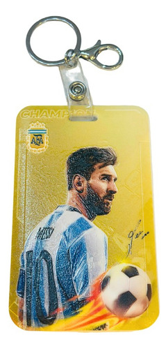 Porta Sube Tarjeta Llavero Messi Argentina Club Futbol Cole