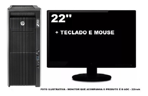 Workstation Hp Z820 2 Xeon Octacore 32gb 240gb Ssd + 1tb