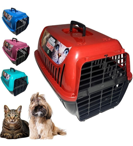 Caixa Transporte Pet N2 Cães Cachorros Gatos Plástico