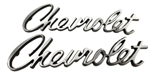 Par Emblema Insignia Cursiva Chevrolet Opala 71-74