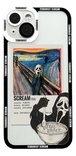 Funda De Teléfono Scary Screaming Angel Eyes Para iPhone 14,