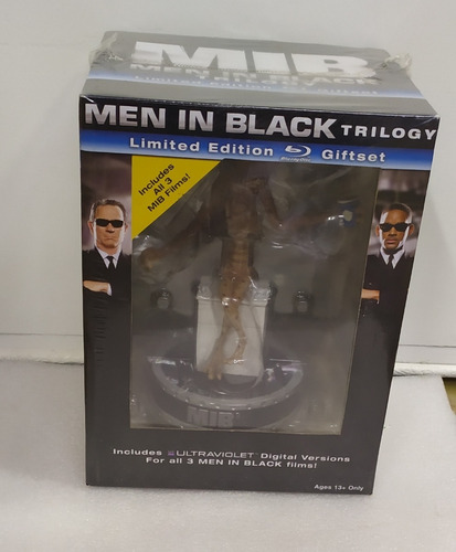 Blu Ray Men In Black Trilogy Gifset Figura 