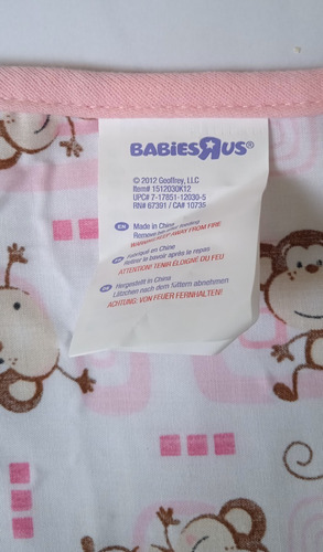 Babero Plástico Para Bebés Niñas Impermeable (Usado)