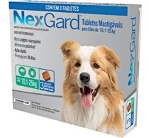 Comprar Pulgas E Carrapatos Nexgard Cães De 10 A 25kg Cu002F3 Tablets