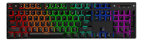 Teclado Mecanico Retroiluminado Gamer Switch Blue Español Es