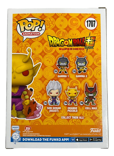 Funko Pop Orange Piccolo #1707 Chase -dragon Ball Super Hero