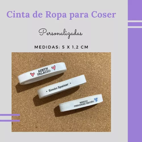 Cintas Etiquetas Nombre Para Ropa Personalizada Coser