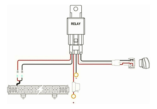 Nilight Ni-wa 08 barra De Luz Led Arnés De Cableado Kit