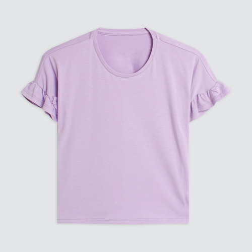 Camiseta Niña Ostu M/c Morado Poliéster 90090133-4129