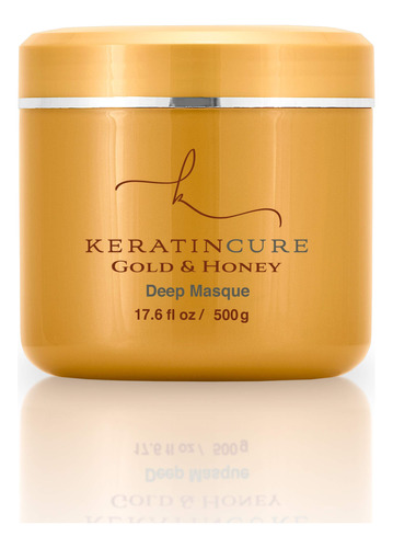 Keratin Cure Gold & Honey Mascara Profunda Para El Cabello, 