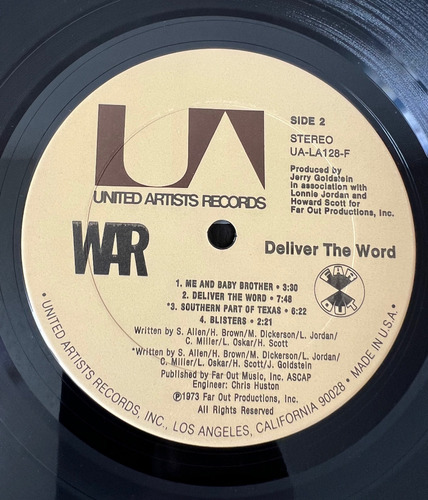 Lp War Deliver The Word Importado Usa 1973 (Usado)