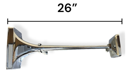 Kit De Cornetas P/ Claxon Hadley Metálicas Cuadradas Camión