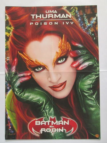 Batman E Robin Uma Thurman Poster Original Cinema 1997