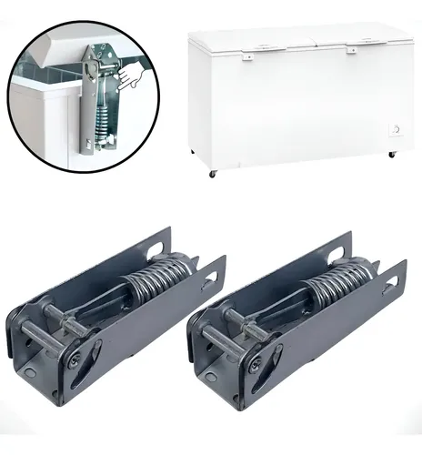 Kit 2 Dobradiça C/mola Freezer Electrolux H300 H400 H210