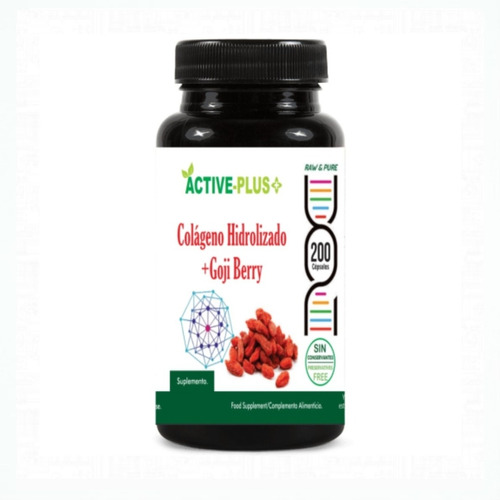 Colageno Hidrolizado + Goji Berry 200 Cápsulas De 500mg