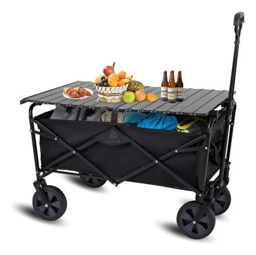 Carrito Plegable Grande Con Mesa Resistente Camping Mandado 