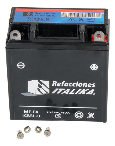 Bateria Italika Mf Fa Icb5l-b At110 Dt110 At125rt F06010051