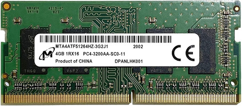 Imagen 1 de 3 de Memoria Ram Sodimm Micron 4gb Ddr4 3200 Mhz P/ Notebook Oem