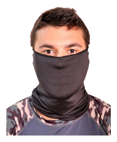 Imagem 3 de 5 de Máscara Buff Bandana Preto Pesca Ciclismo Esportes Uv50