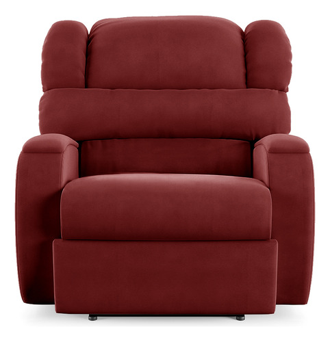 Poltrona Papai Reclin Kylie Power Touch Usb Veludo Vermelho
