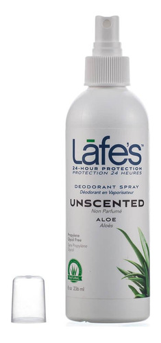 Desodorante Sem Perfume Aloe Vera Em Spray Unscented 236ml