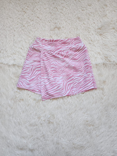 Falda Short Mujer Diseño Cebra