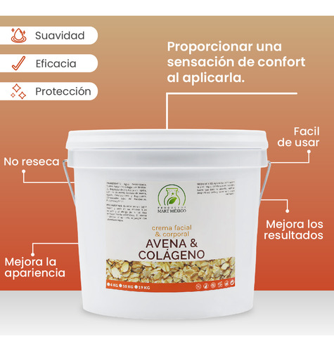 Crema De Avena Con Colágeno Hidratante (19 Kilos) Momento De Aplicación Día/noche Tipo De Piel Todo Tipo De Piel