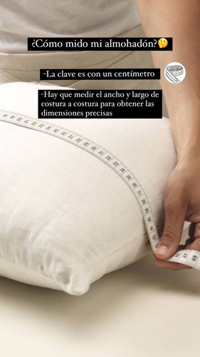 Funda De Almohada Con Volados 60x40 Cm Color Natural Volados Lili