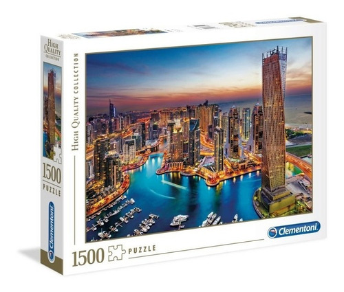 Imagen 1 de 2 de Puzzle Rompecabeza Dubai Marina X 1500 Piezas Clementoni 