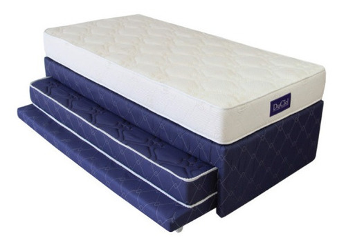 Sommier Duciel Con Marinera 1 Plaza 90x190 Incluye 1 Colchón