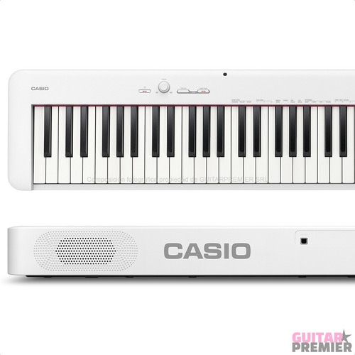 Piano Digital Casio Cdp-s110we Banco Pie Fuente Pedal Funda