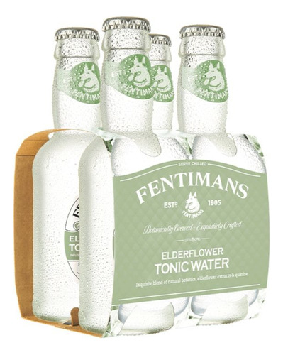 Pack 4x Agua Tónica Fentimans Elderflower Tonic Water 200cc