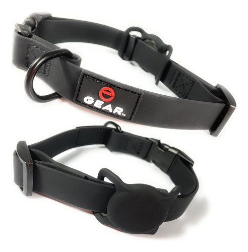 Collar Para Perros Impermeable Con Soporte Airtag: Ajustable
