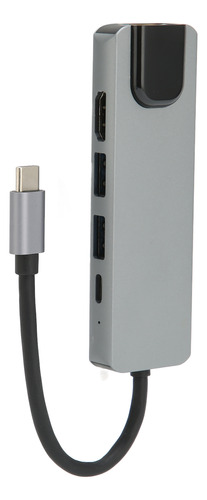 Adaptador Hub Usb C 5 En 1 Usb3.0 87w Pd De Carga Rápida