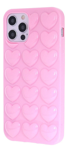Dmaos iPhone 12 Pro Max Case For Women, 3d Pop Bubble Heart