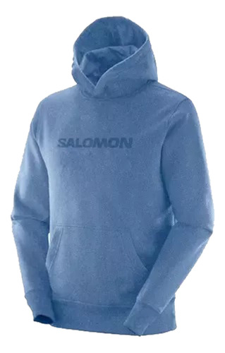 Buzo Polar Salomon Tl Hoodie Hombre Copen Blue