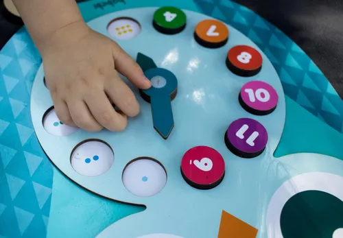 Brinquedo Educativo Relógio Pedagógico Presente para Criança 4 anos