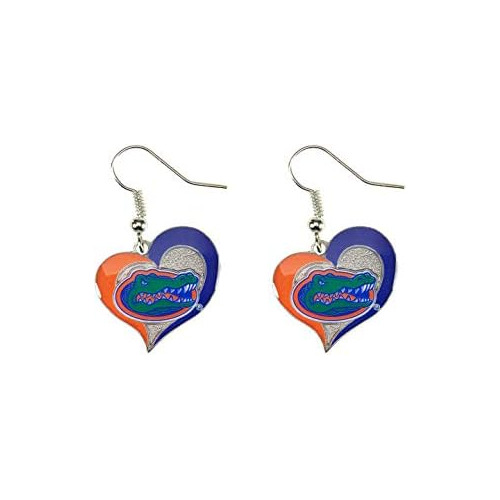 Aretes Corazones Y Remolinos De Ncaa Florida Gators.