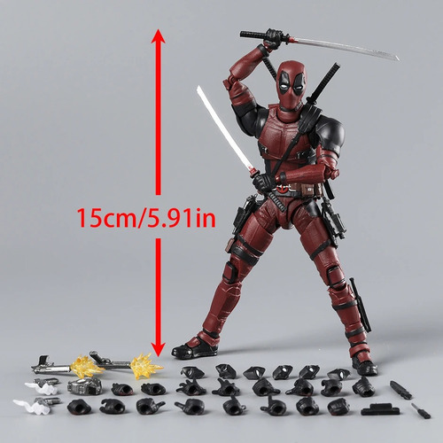 Figura De Acción De Pvc Shf Deadpool 2, Modelo De Juguete Co