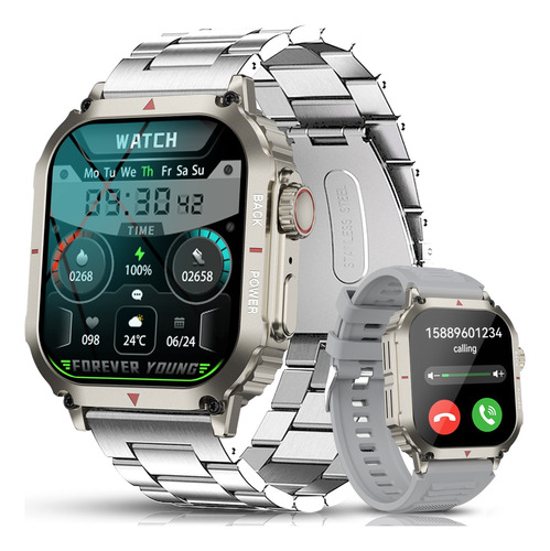 Smartwatch Impermeable De 1.95 In Con Llamadas Por Bluetooth