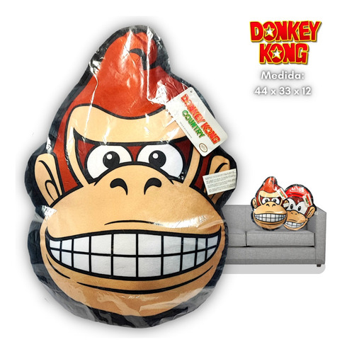 Cojín Almohada Donkey Kong - Super Mario Bros - Nintendo